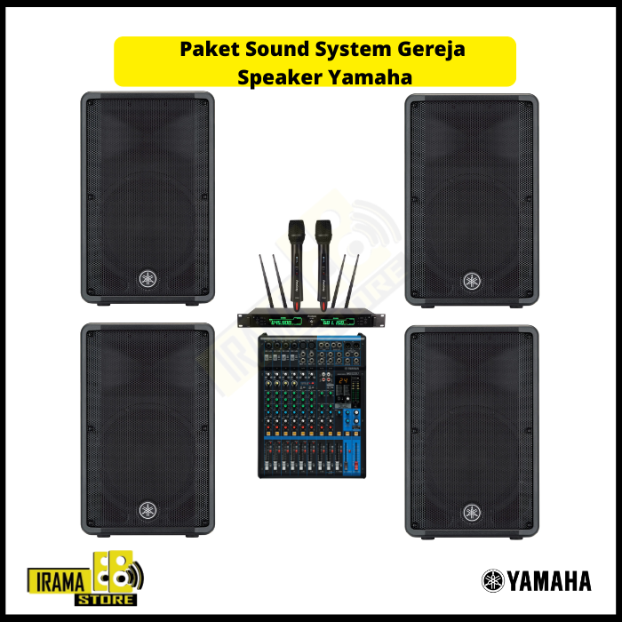 Paket Sound System Gereja Speaker Yamaha DBR12 - 4 Speaker